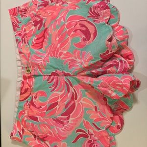 Lilly Pulitzer Birds of Paradise buttercup shorts